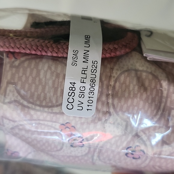 Coach Floral UV Protection Mini Umbrella CCS84 - Picture 3 of 6